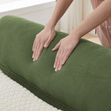 Convertible Futon Sofa Bed, Adjustable Couch Sleeper, Modern Couch Corduroy Fabric Comfy Sofa bed with Wooden Legs & 2 Pillows