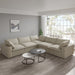 Convertible Modular Sectional Sofa, 5 Seater Corner Sofa with Pillows, 2 x 120.45 Minimalist Sofa Couch for Living Room