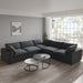 Convertible Modular Sectional Sofa, 5 Seater Corner Sofa with Pillows, 2 x 120.45 Minimalist Sofa Couch for Living Room
