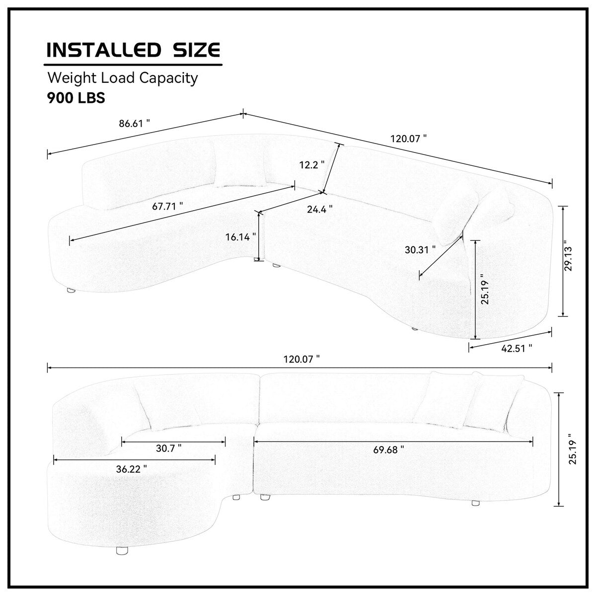 Convertible Modular Sectional Sofa