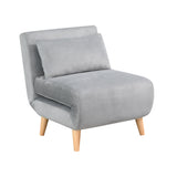 Convertible Upholstered Sofa Bed Sleeper Chair