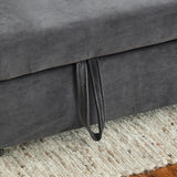 Convertible Velvet Sofa Bed with Pullout, Adjustable Backrest, Lumbar Pillows, and Side Pockets (54 Inch)