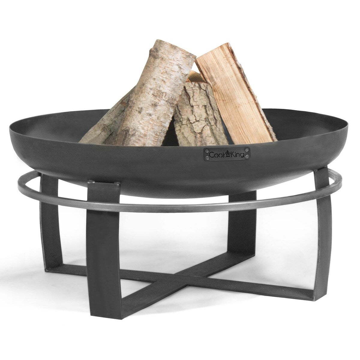 Cook King 111260 Viking Fire Bowl, 23.5" Diameter, Wood Burning Fire Pit by Good Directions