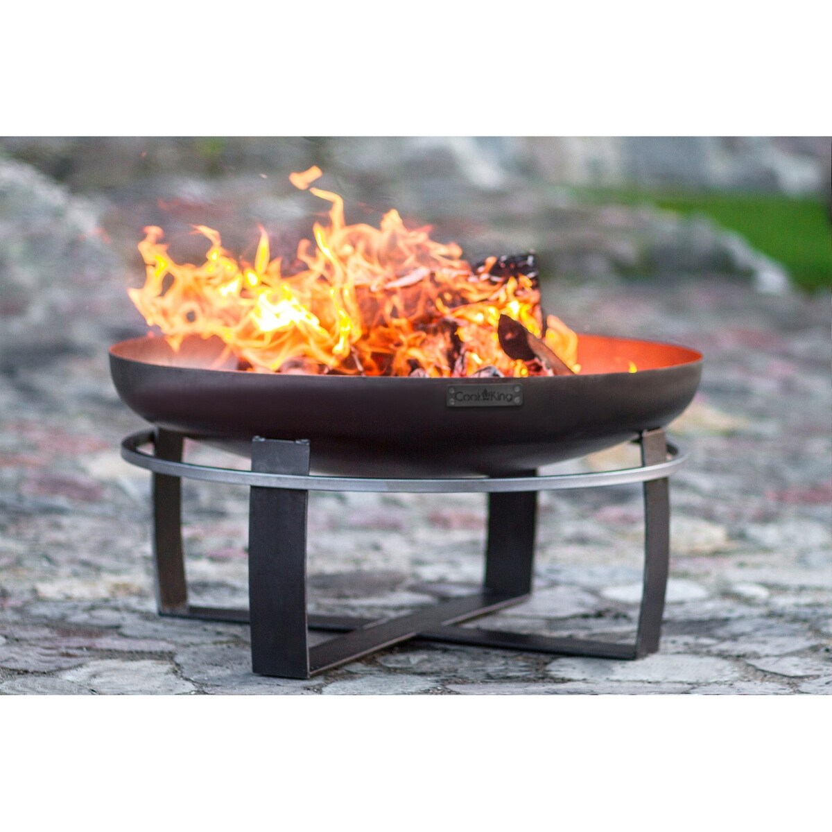 Cook King 111260 Viking Fire Bowl, 23.5" Diameter, Wood Burning Fire Pit by Good Directions