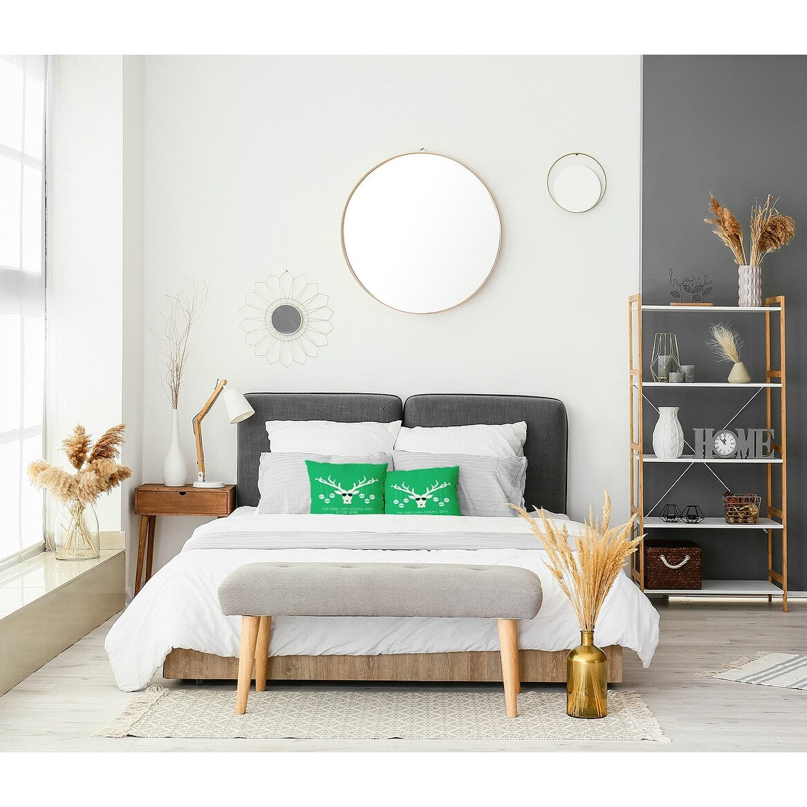 Cool Christmas Deer Accent Pillow