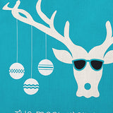 Cool Christmas Deer Accent Pillow