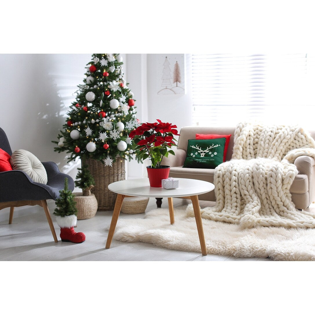 Cool Christmas Deer Accent Pillow
