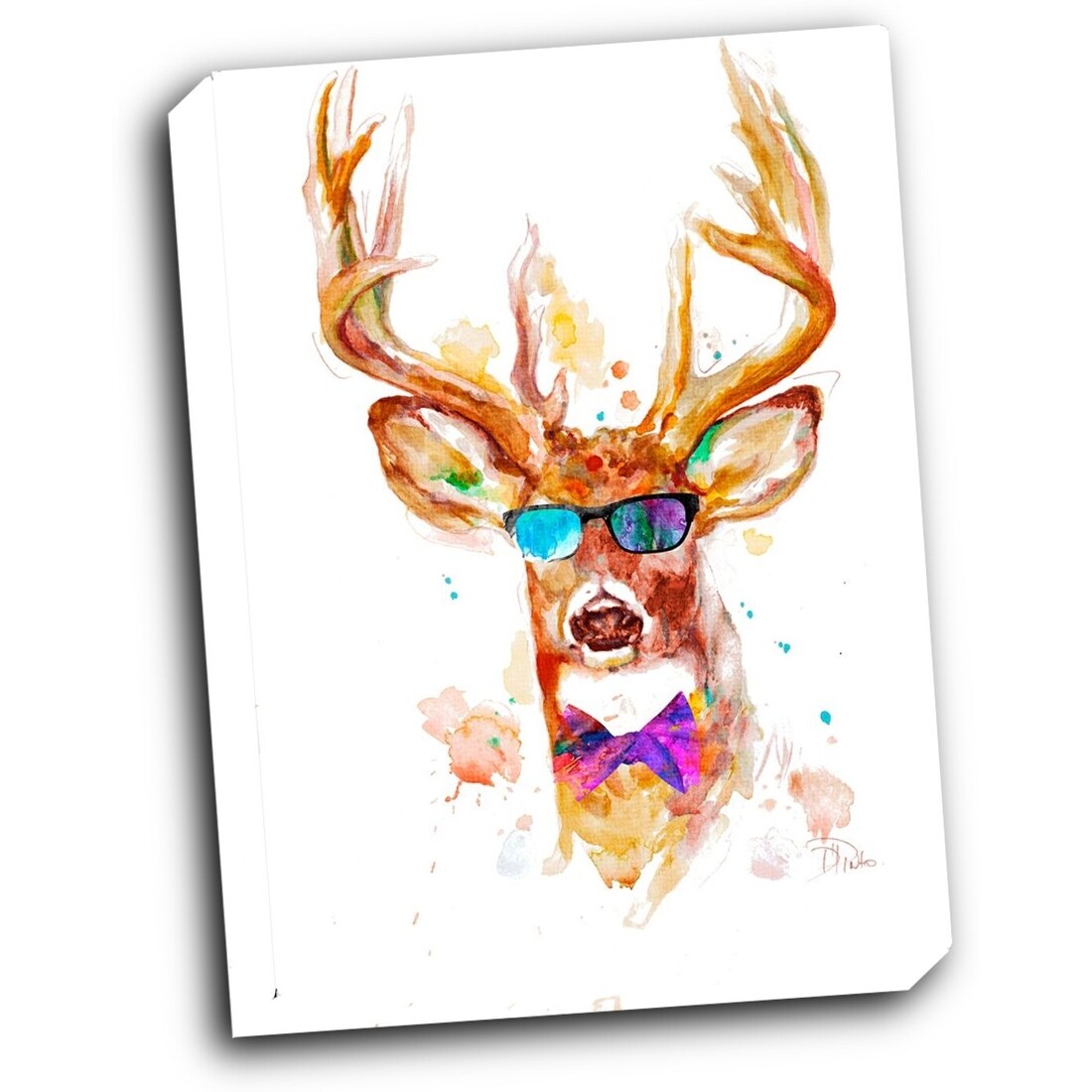 Cool Stag 16x20 Gallery Wrapped Stretched Canvas