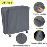 Cooler Cart Cover Rolling Ice Chest Cover Universal Outdoor 80 Quart - N/A