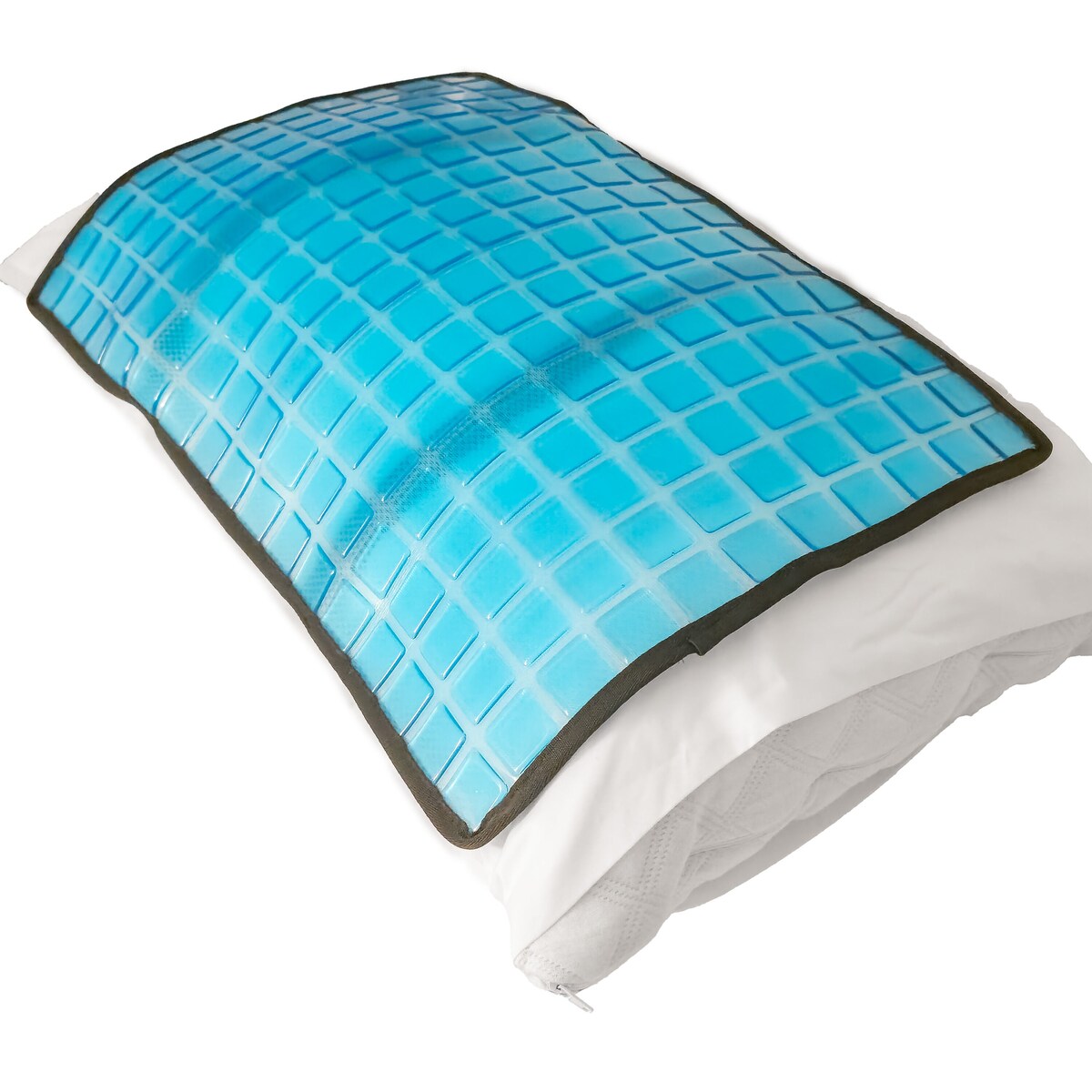 Cooling Gel Pillow Pad w Chill Gel Cells Cooling Mat For Hot Flashes, Dog & More