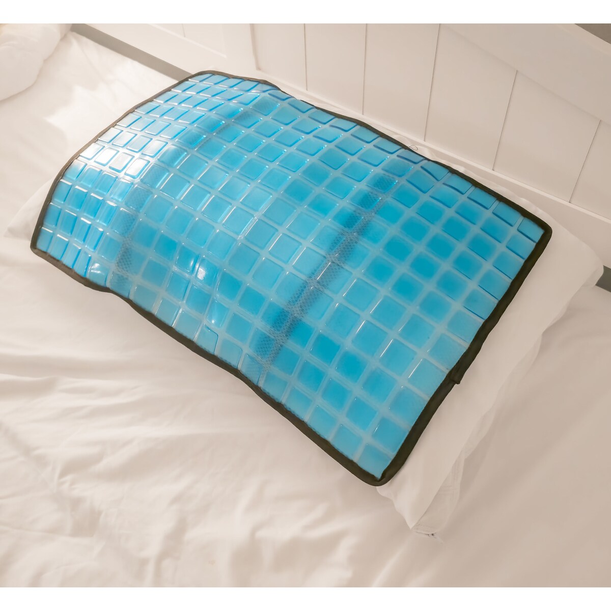 Cooling Gel Pillow Pad w Chill Gel Cells Cooling Mat For Hot Flashes, Dog & More