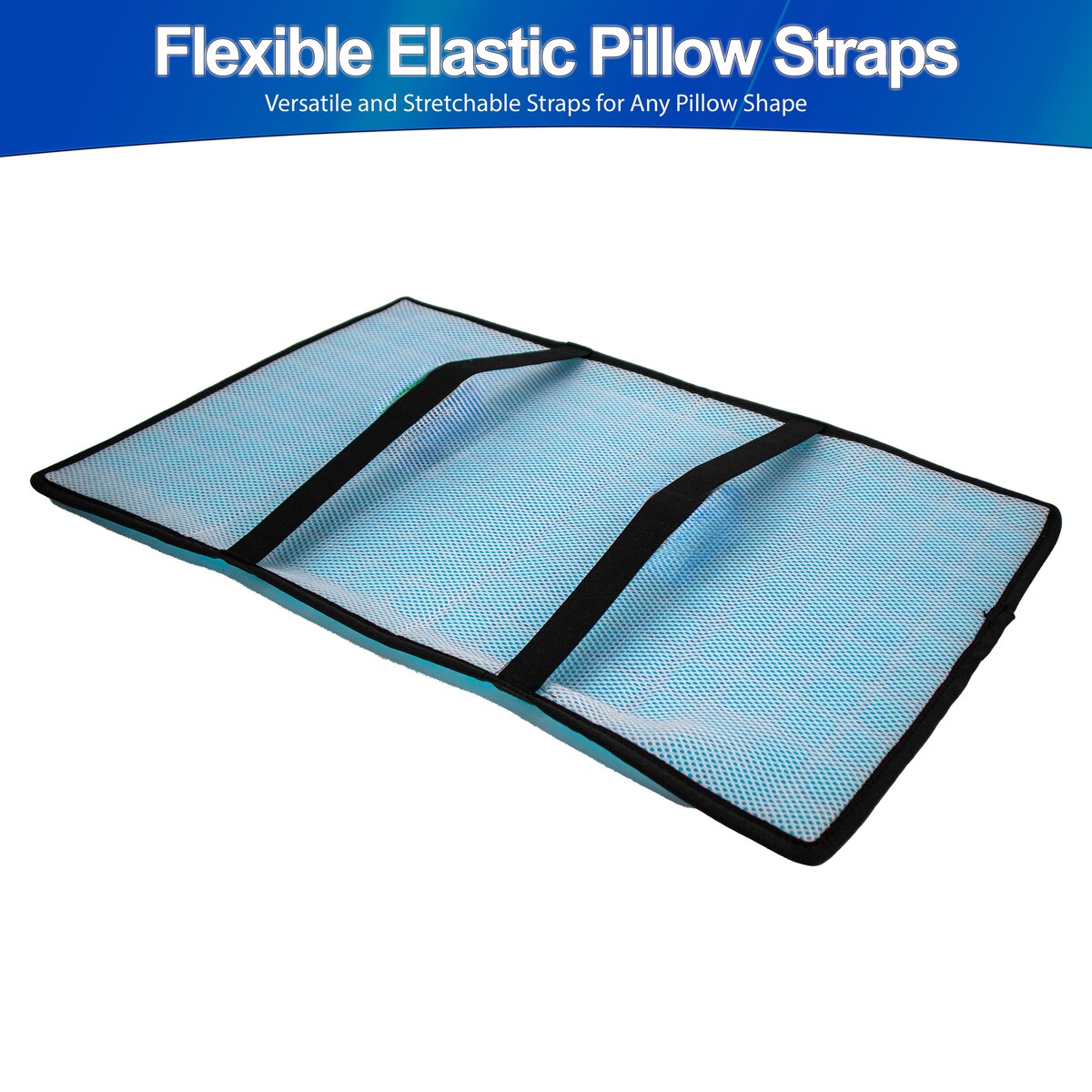 Cooling Gel Pillow Pad w Chill Gel Cells Cooling Mat For Hot Flashes, Dog & More