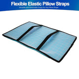 Cooling Gel Pillow Pad w Chill Gel Cells Cooling Mat For Hot Flashes, Dog & More