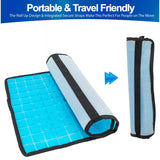 Cooling Gel Pillow Pad w Chill Gel Cells Cooling Mat For Hot Flashes, Dog & More