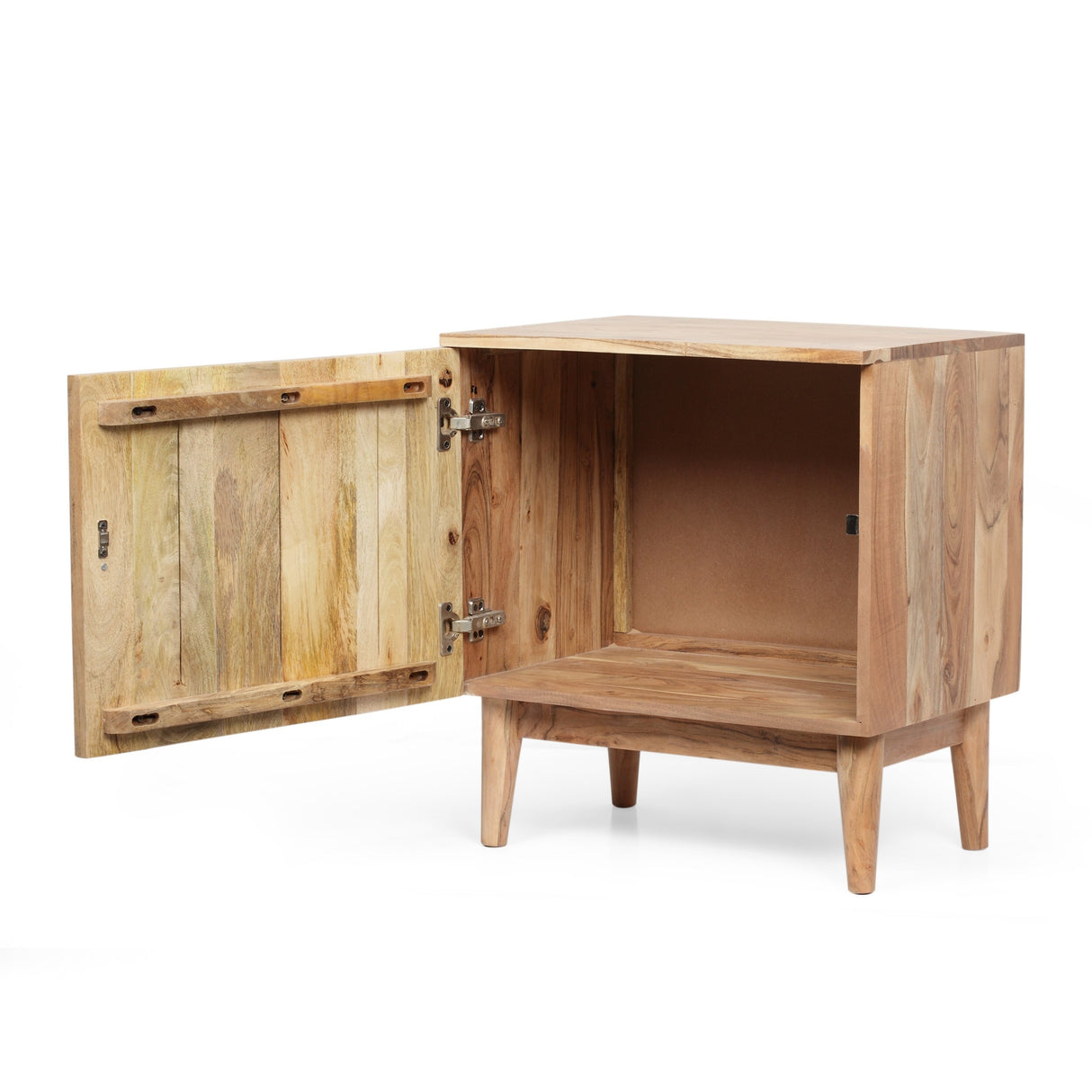 Cooney Boho Handcrafted Acacia Wood Nightstand (Set of 2) by Christopher Knight Home