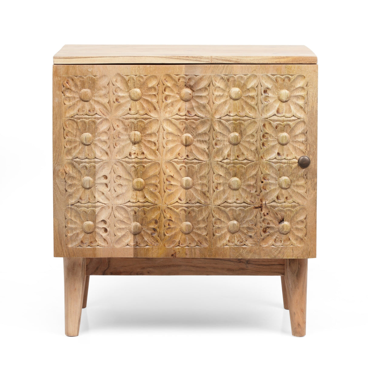 Cooney Boho Handcrafted Acacia Wood Nightstand (Set of 2) by Christopher Knight Home