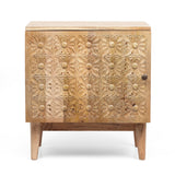 Cooney Boho Handcrafted Acacia Wood Nightstand (Set of 2) by Christopher Knight Home