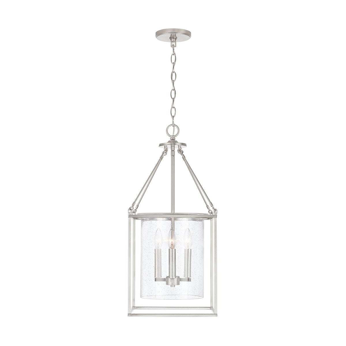 Cooper 4-light Hanging Pendant w/ Clear Seeded Glass
