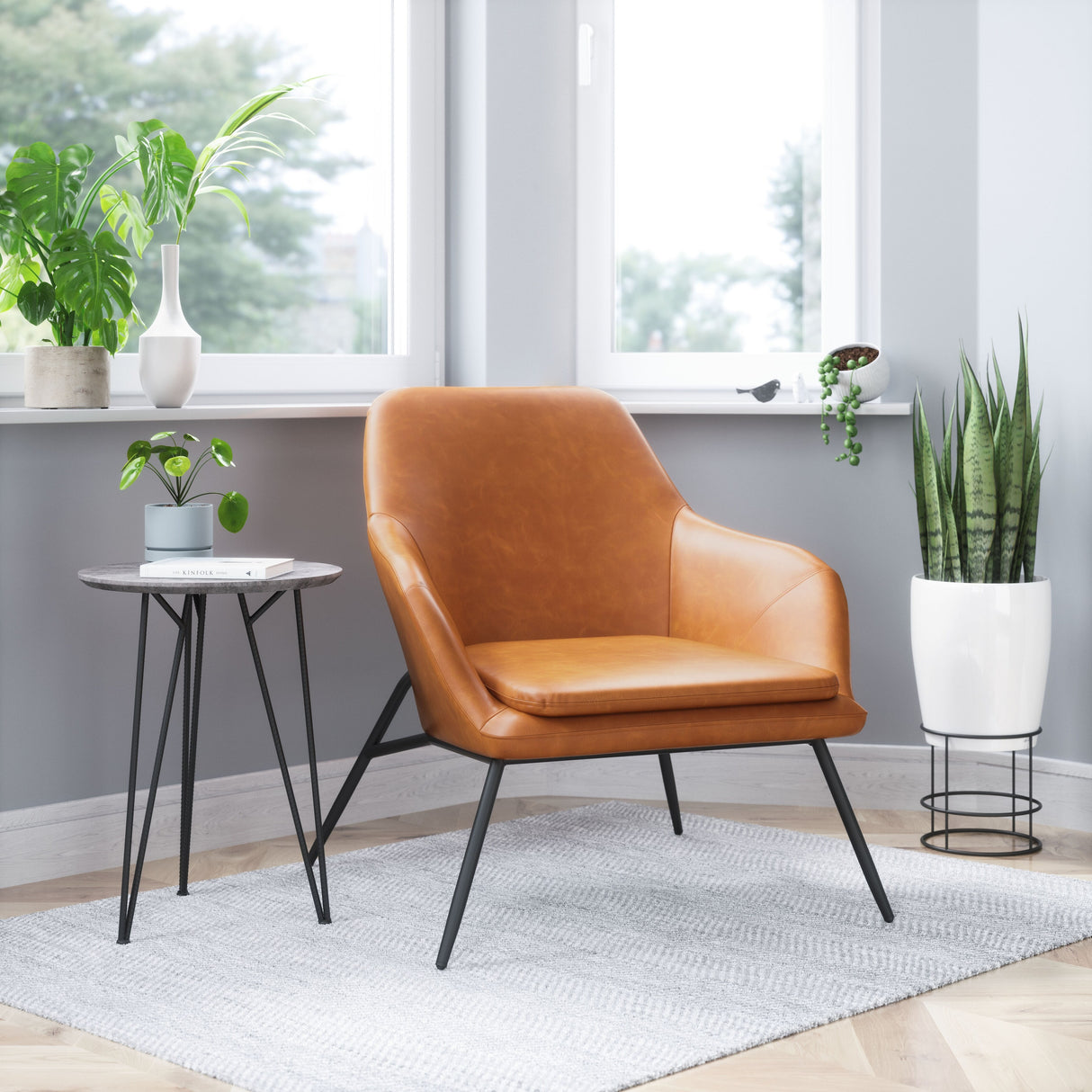 Cooper Accent Chair Tan - N/A