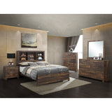 New Classic Furniture Cooper Ranchero Bed with Bookcase Headboard