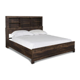New Classic Furniture Cooper Ranchero Bed with Bookcase Headboard