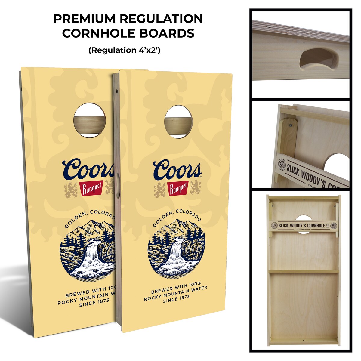 Coors Banquet Regulation Cornhole Board Set (Includes 8 Bags) - N/A