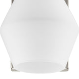 Copeland Collection One-Light Brushed Nickel Mid-Century Modern Vanity Light - 6 in x 7 in x 8 in