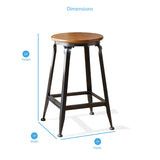Steve Silver Johansson 24-inch Counter-height Stool (Set of 2)