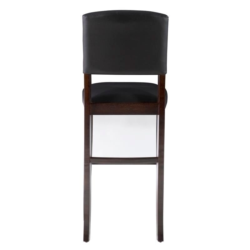 Linon Amravati Faux Leather 30-inch Espresso Bar Stool