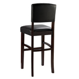Linon Amravati Faux Leather 30-inch Espresso Bar Stool