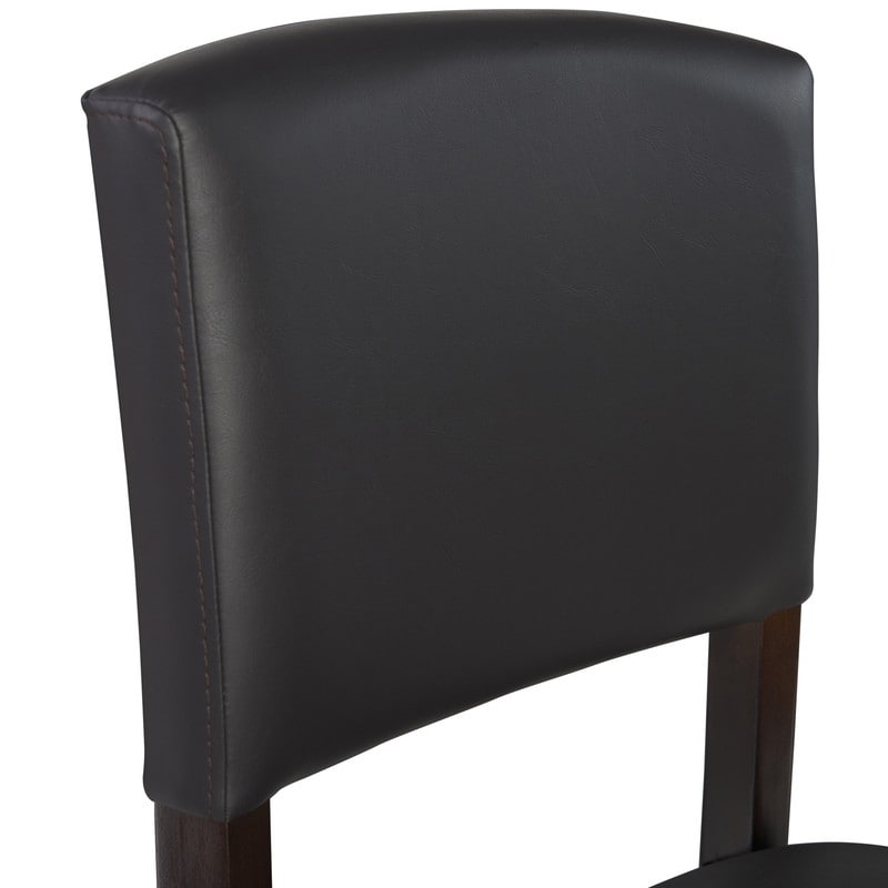 Linon Amravati Faux Leather 30-inch Espresso Bar Stool