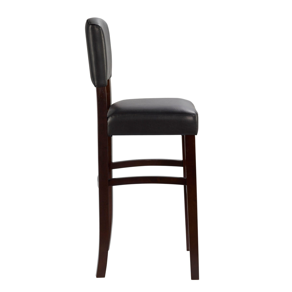 Linon Amravati Faux Leather 30-inch Espresso Bar Stool