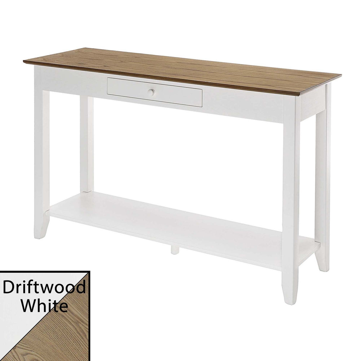 Convenience Concepts American Heritage 1 Drawer Console Table with Shelf