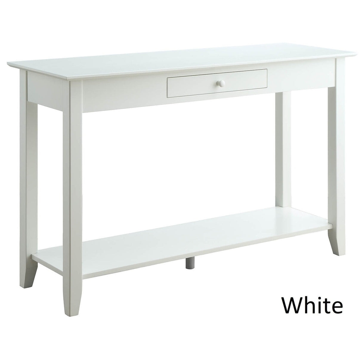 Convenience Concepts American Heritage 1 Drawer Console Table with Shelf