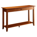 Convenience Concepts American Heritage 1 Drawer Console Table with Shelf