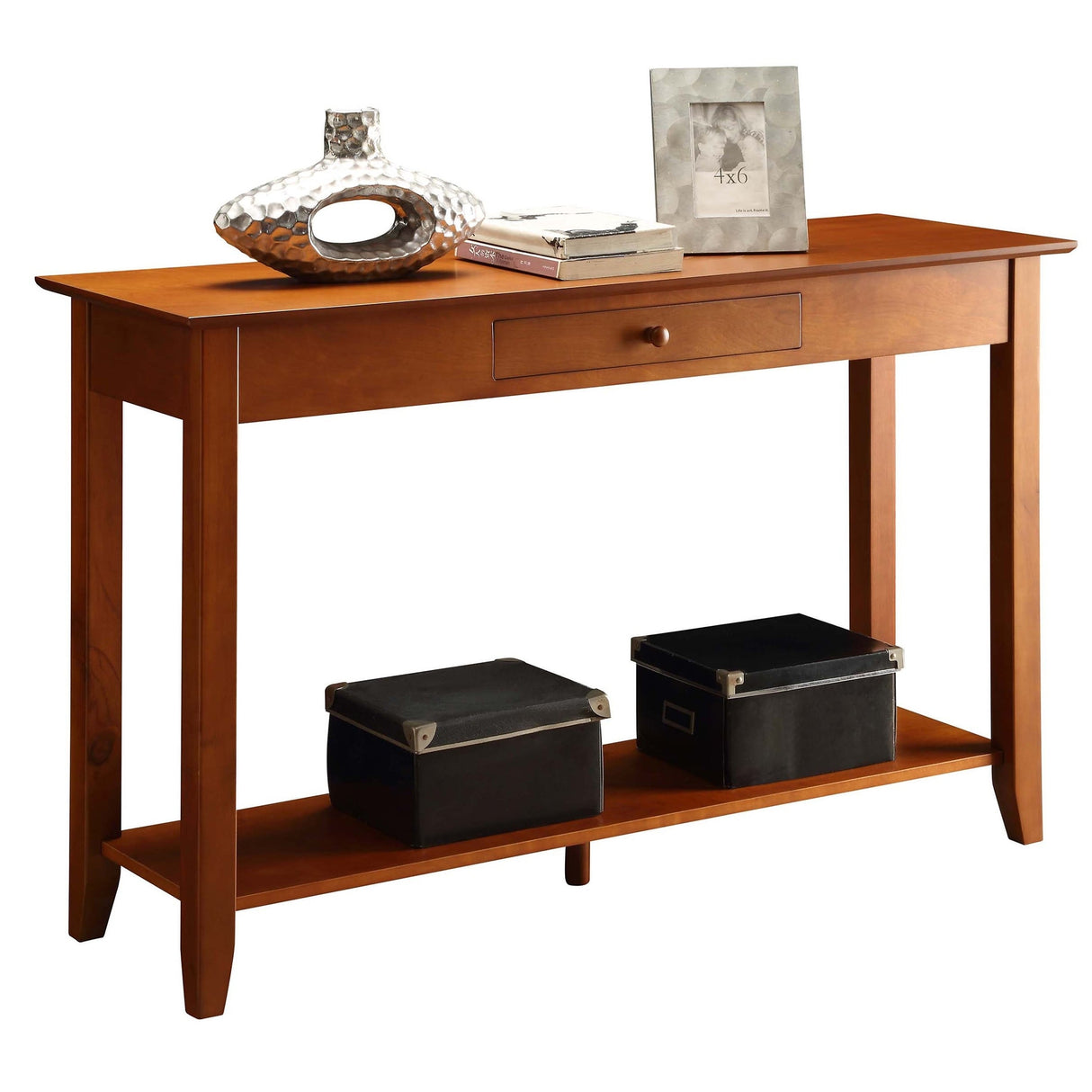 Convenience Concepts American Heritage 1 Drawer Console Table with Shelf