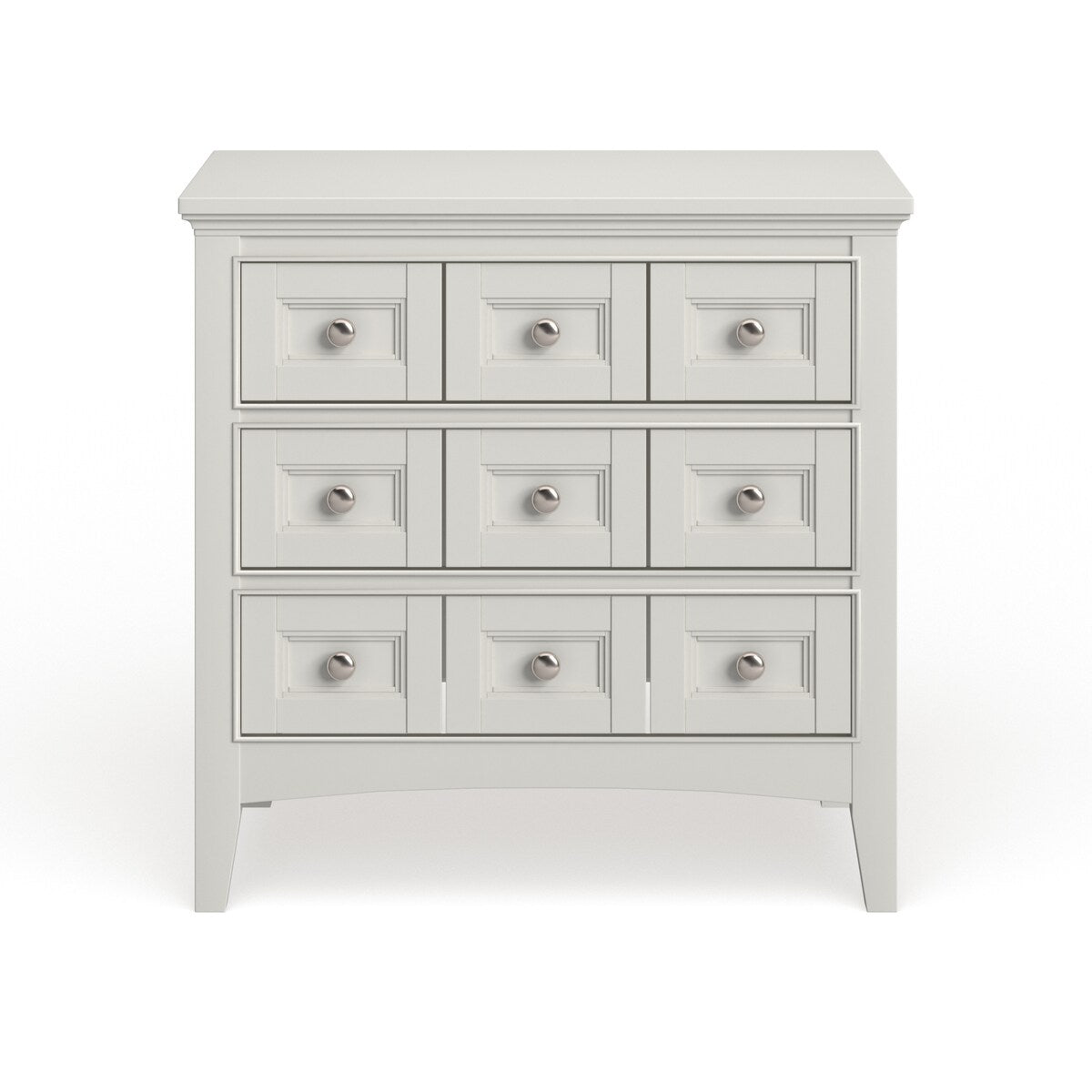 Copper Grove Beaudry Creamy White Wood Three-drawer Nightstand