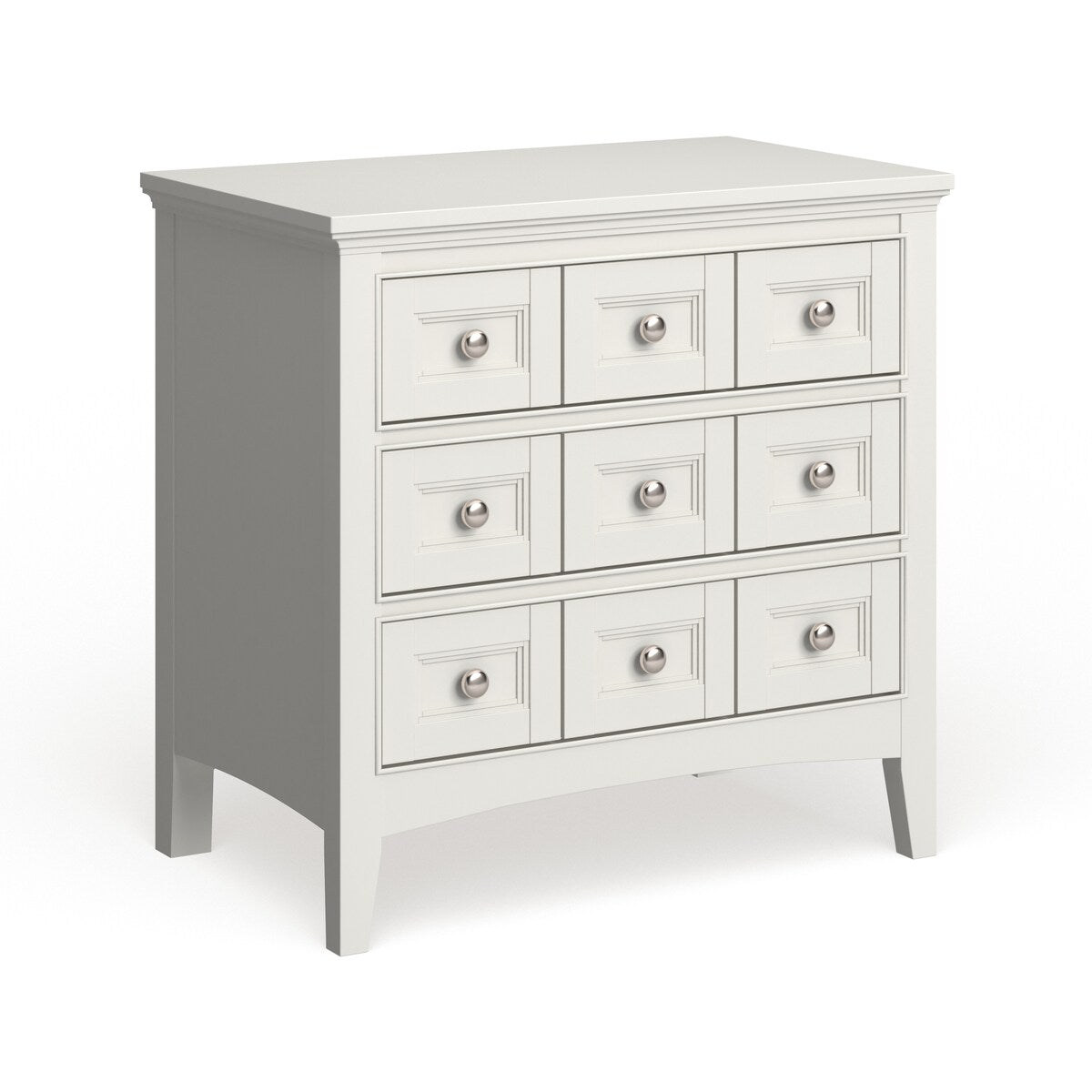 Copper Grove Beaudry Creamy White Wood Three-drawer Nightstand