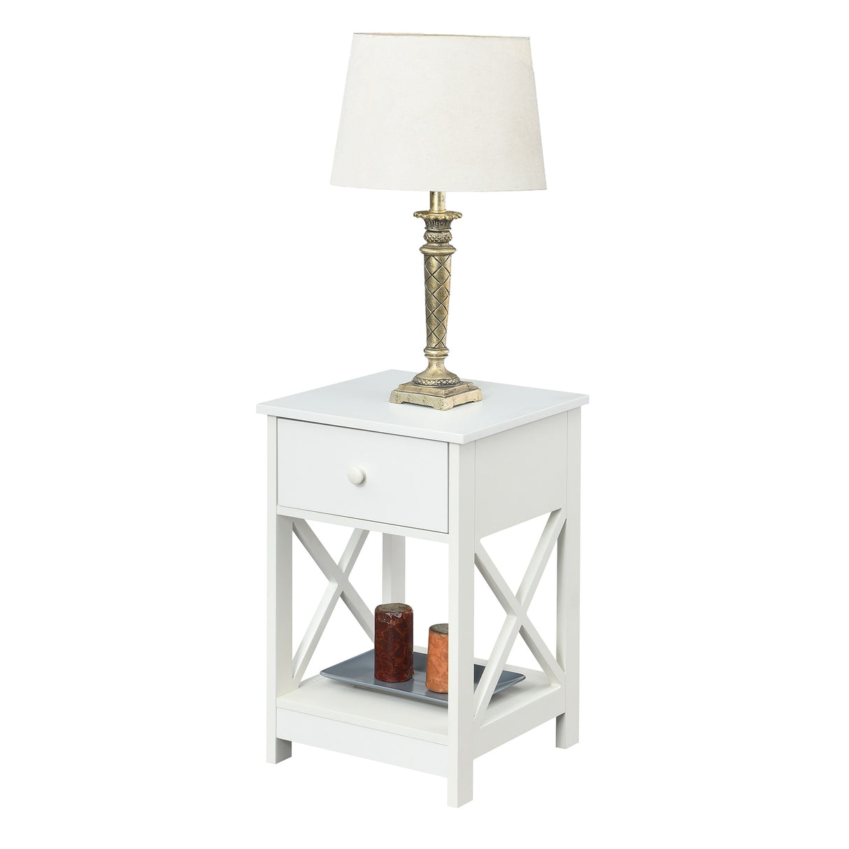 Convenience Concepts Oxford 1 Drawer End Table with Shelf