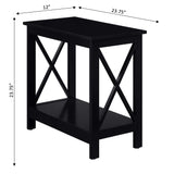 Convenience Concepts Oxford Chairside End Table with Shelf