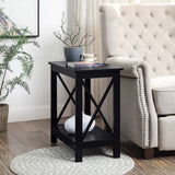 Convenience Concepts Oxford Chairside End Table with Shelf