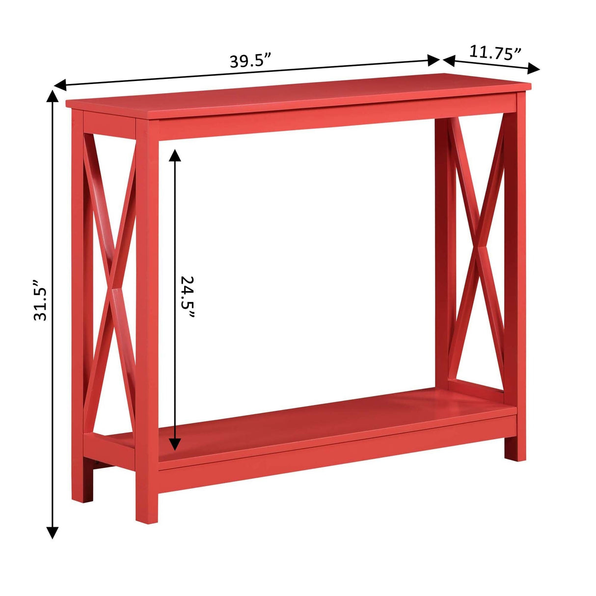 Convenience Concepts Oxford Console Table with Shelf