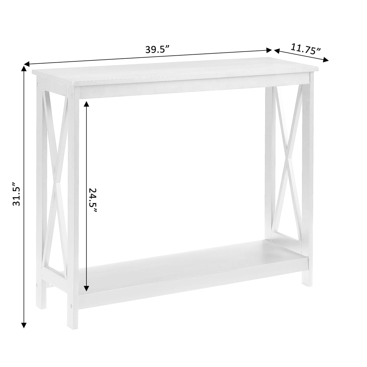 Convenience Concepts Oxford Console Table with Shelf