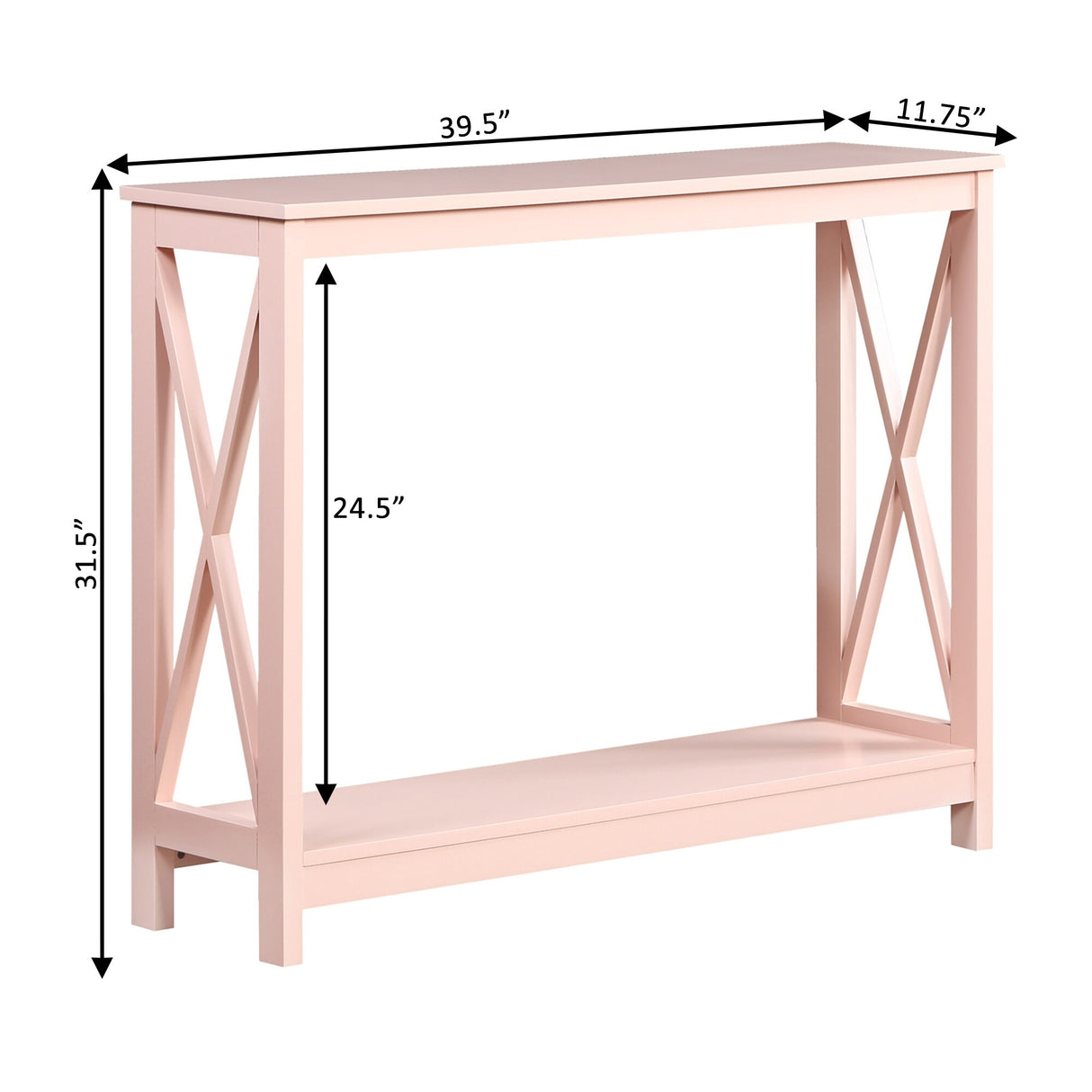 Convenience Concepts Oxford Console Table with Shelf