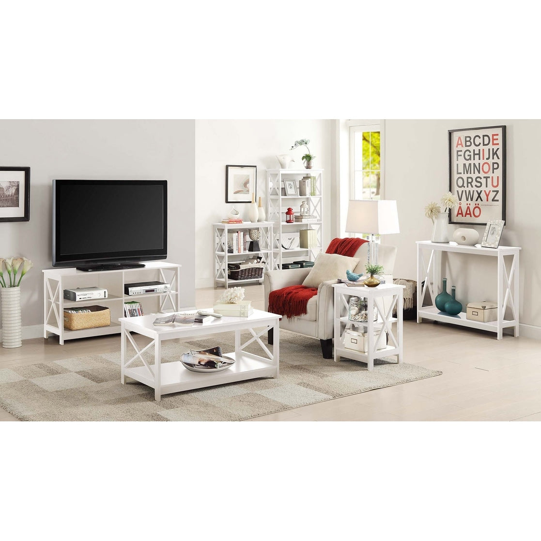 Convenience Concepts Oxford Console Table with Shelf