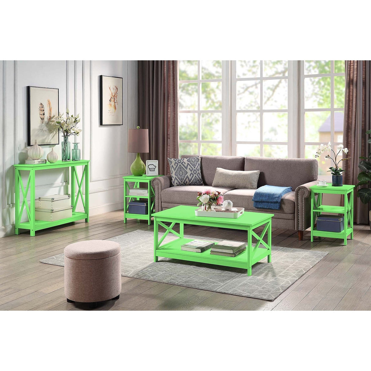 Convenience Concepts Oxford Console Table with Shelf