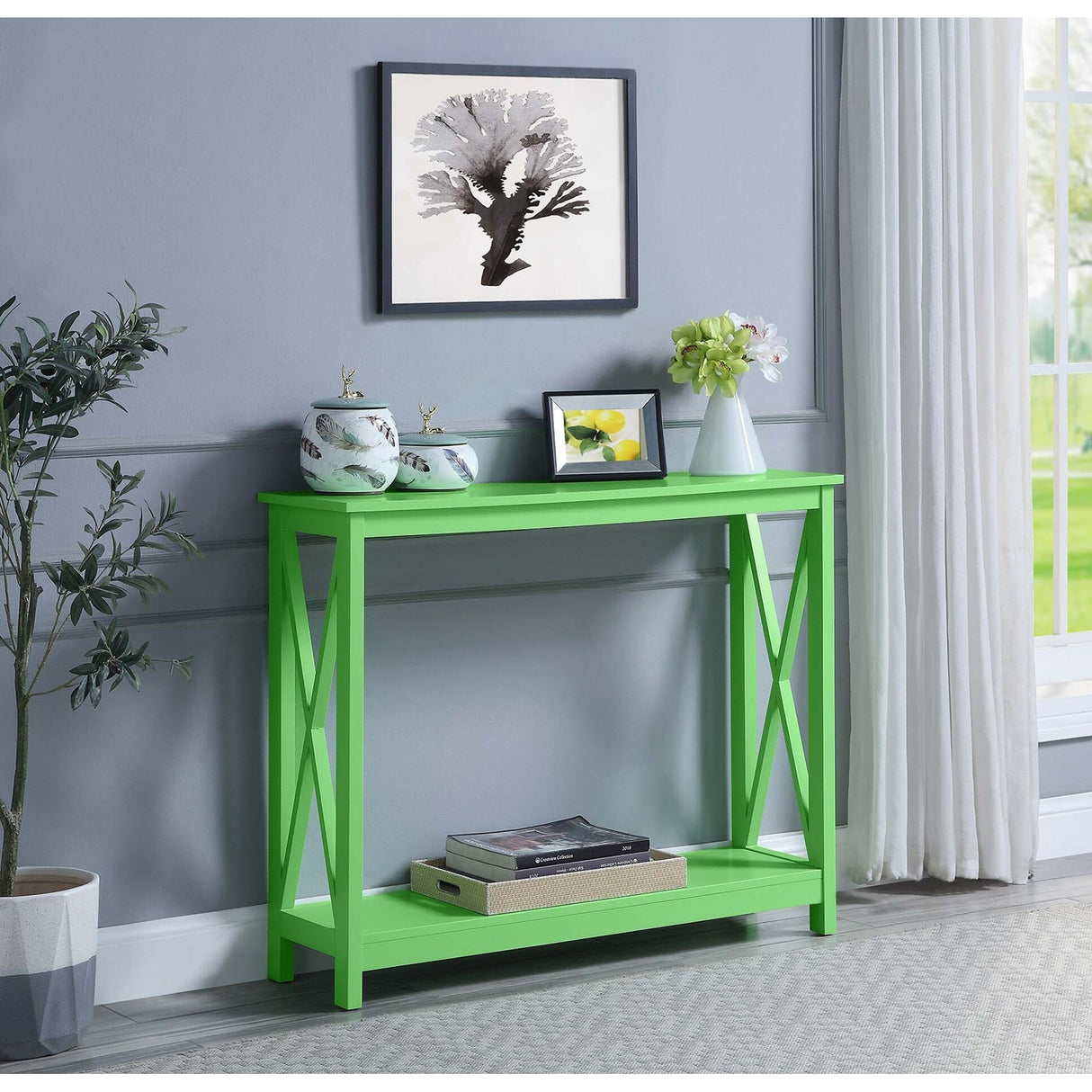 Convenience Concepts Oxford Console Table with Shelf