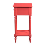 Convenience Concepts French Country Khloe 1 Drawer Accent Table with Shelf