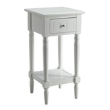 Convenience Concepts French Country Khloe 1 Drawer Accent Table with Shelf