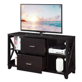 Convenience Concepts Oxford Deluxe 2 Drawer TV Stand with Shelves for TVs up to 55 Inches